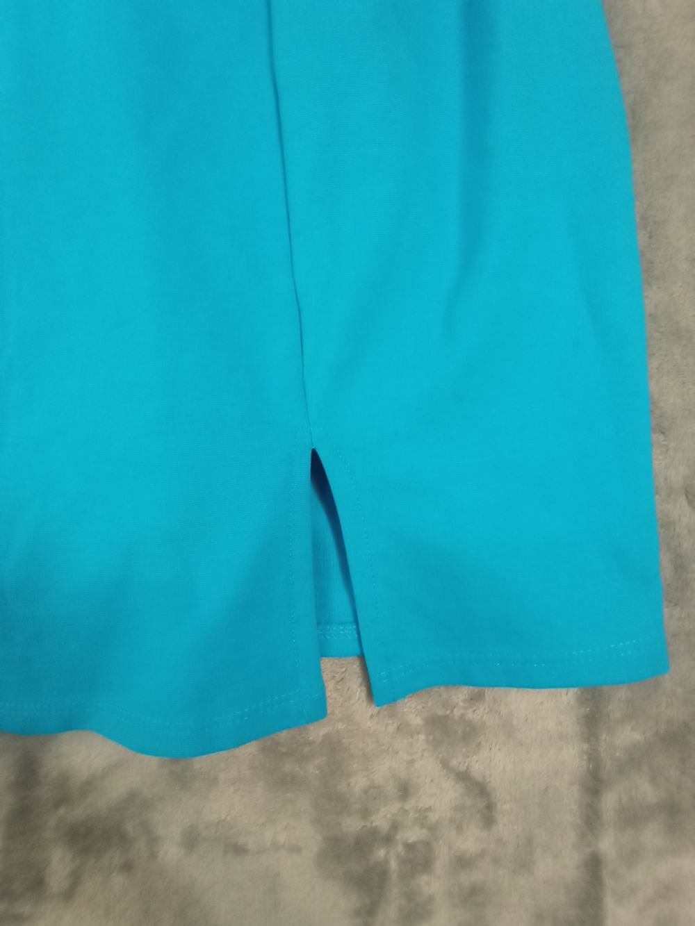 Blashe Sleek Teal Spaghetti Aqua Strap Dress Mini Size Medium NWT - Picture 2 of 12
